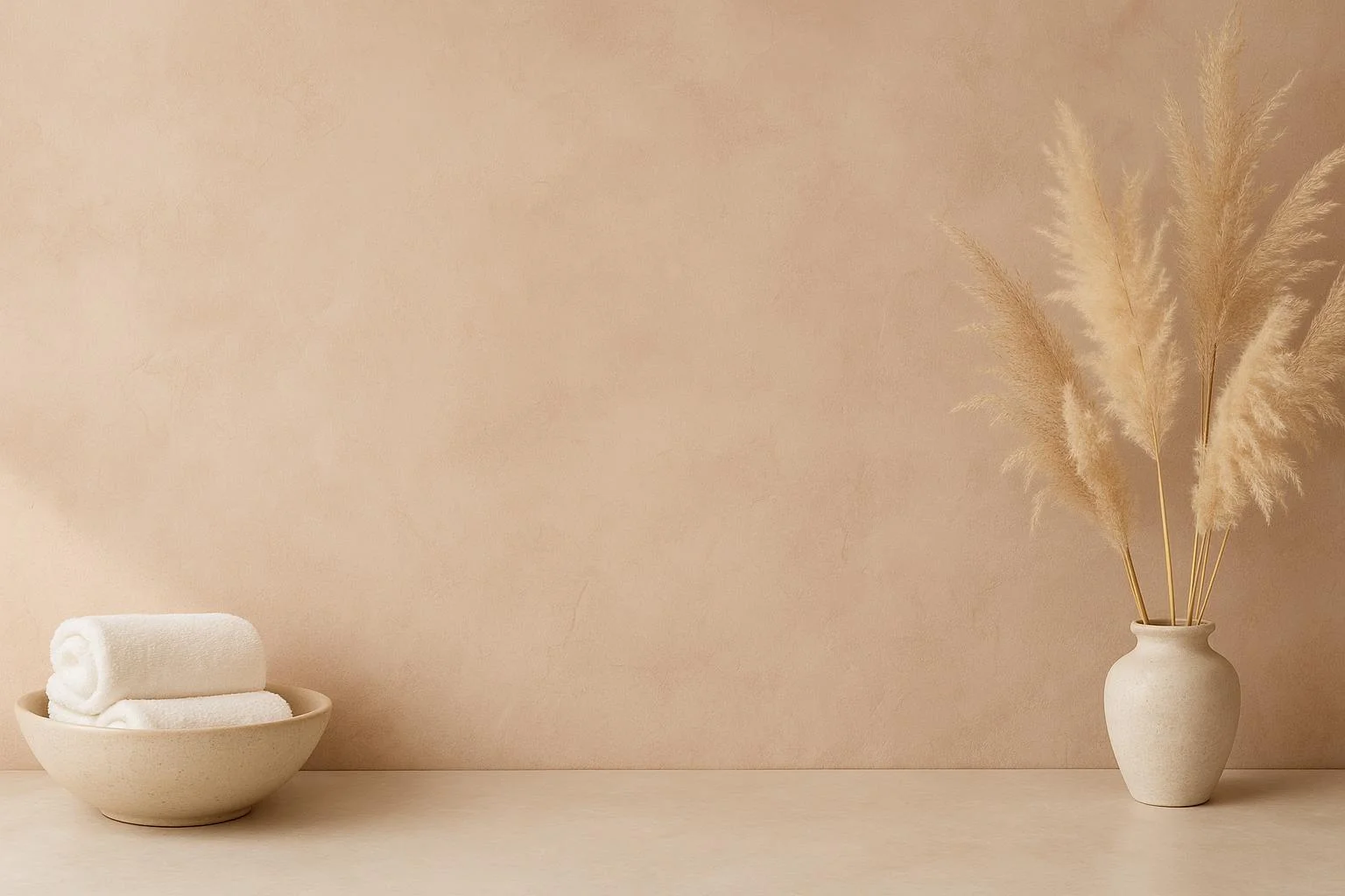 Warm elegant spa and beauty clinic background